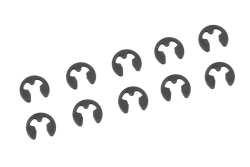 Team Corally - Clips en E - Ø2,3mm - Fins - 10 pcs