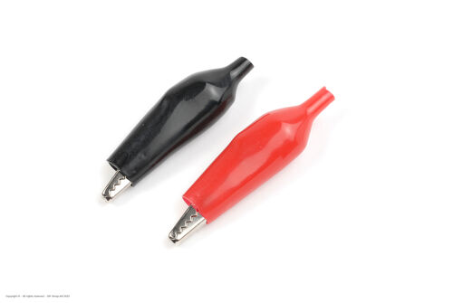 Revtec - Connector - Alligator Clip - Small - Red + Black - 1 pair