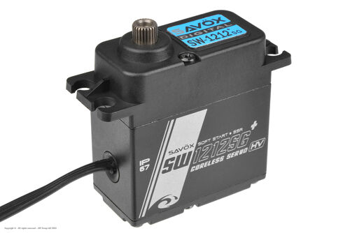 Savox - Servo - SW-1212SGB+ - Black series - Digital - Coreless Motor - Waterproof - Steel Gear