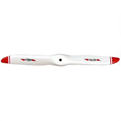 Biela 20x10 carbone 2-pale hélice pour moteurs à essence (blanc/rouge couleur)