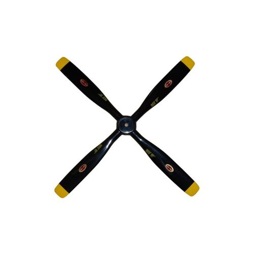 Biela 20x10 C carbone 3-pale semi scale hélice (Noir/jaune Corsair version)