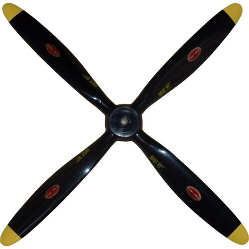 Biela 18x14 C carbone 4-pale semi scale hélice (Noir/jaune Corsair version)