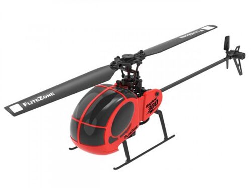 Hughes 300 Helicopter RTF Red