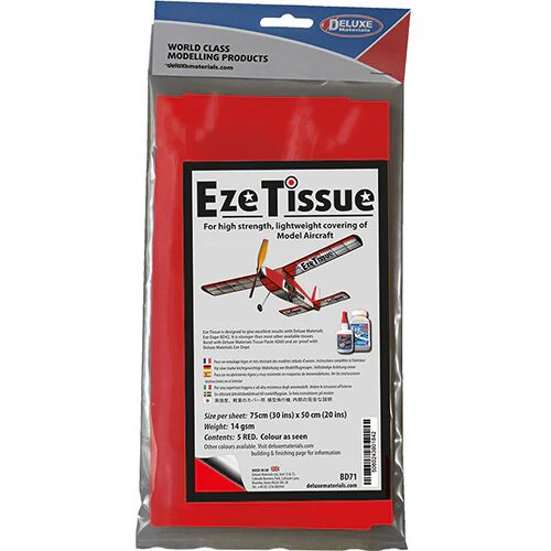 Deluxe Materials - Eze Tissue Red (5 sheets)