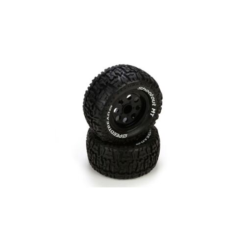 ECX - Ruckus Banden, Premount, Voor/Achter, Zwarte velg (2)