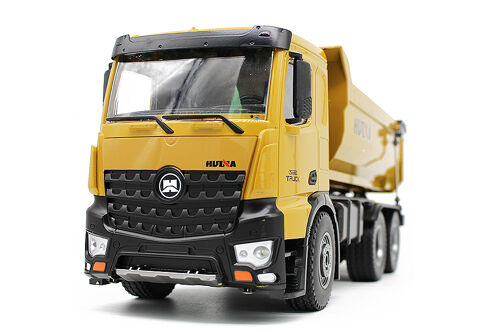 Huina - 1/14 RC Tipper Dumptruck W/Die Cast Cab, Dump Bed RTR (incl Radio)