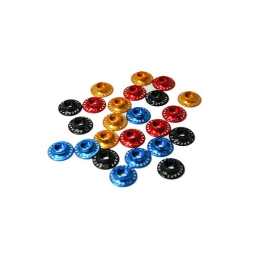 Secraft Wide Washer BLACK 3mm (6pcs)