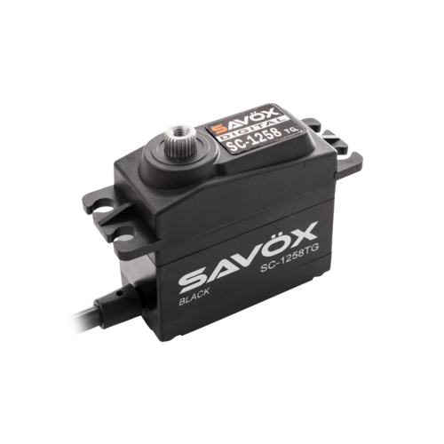 Savox - Servo - SA-1258TG+ - Digital - Coreless Motor - Titanium Gear Black Edition