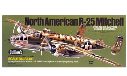 Guillow's - B-25 Mitchell 711mm Kit (Static model)
