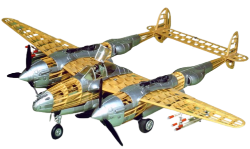 Guillow's - P-38 Lightning Giant 1016mm Kit (Flying model kit)