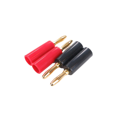 4mm Banana connectors Red/Black (2pairs)