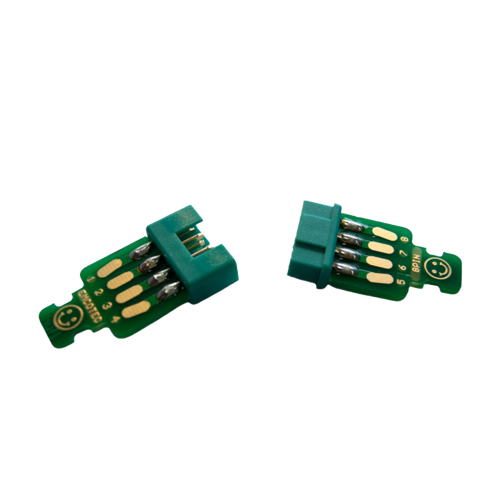 Servo connectors 8pin, plug & socket, 2 pairs with PCBs