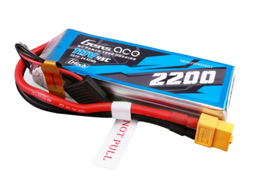 Gens Ace G-Tech 2200mAh 3S1P 11,1V 45C Lipo Battery