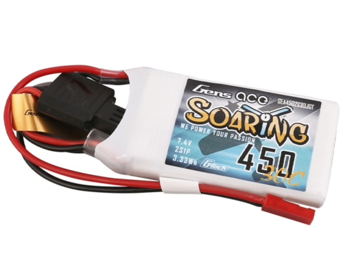 Gens Ace Soaring G-Tech 450mAh 2S1P 7,4V 30C Lipo Battery