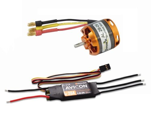 D-Power Brushless SET AL28-09 + 20A Avicon ESC