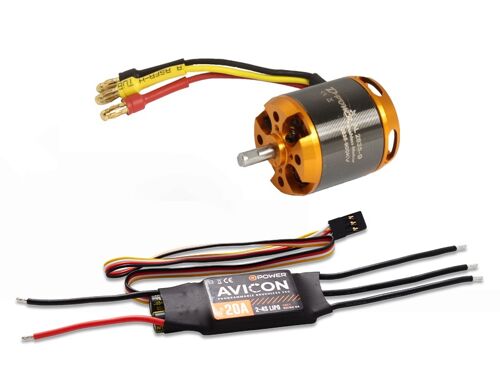 D-Power Brushless SET AL2835-9 + 20A Avicon ESC