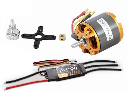 D-Power Propulsion Set AL50-04 motor & 80A Avicon ESC