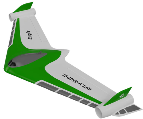 XFly - Eagle Flying Wing 1019mm EDF Twin 40mm PNP Green (With Gyro)