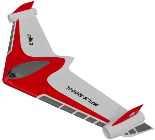 XFly - Eagle Flying Wing 1019mm EDF Twin 40mm PNP Red (With Gyro)