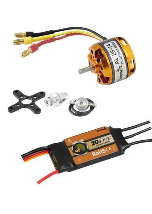 D-Power Brushless SET AL28-14 & 20A Comet Regler