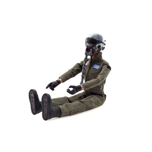 TopRC model - 1/6 Fullbody Jet Pilot with helmet (Green uniform)