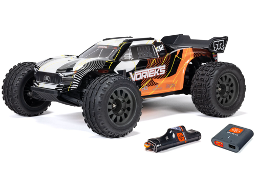 Arrma - 1/10 VORTEKS MEGA 550 2WD Stadium Truck RTR with Battery & Charger, Orange