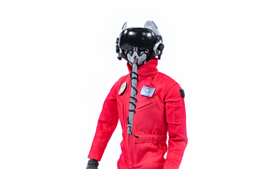 TopRC model - 1/6 Fullbody Jet Pilot with helmet (Red uniform)