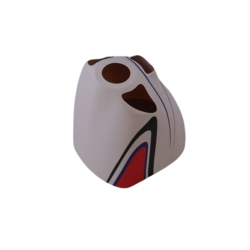 44" Slick, Haube rot