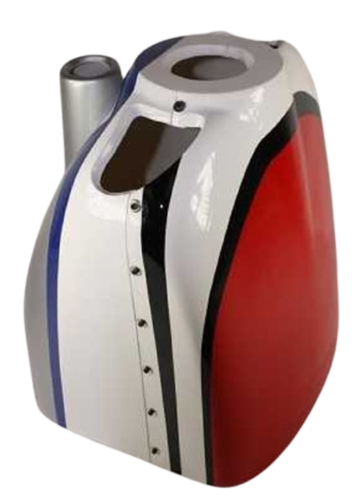 104" Slick, Haube rot