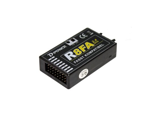 D-Power R-8 FA - 2.4 GHz Receiver FASST Compatible