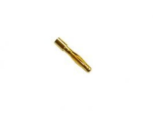 Gold connector male 2mm (10 pcs)