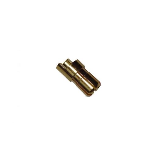 Gold connector male 6mm (10 pcs)