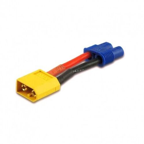 XT60 (M) to EC3 (F) adaptor 14AWG