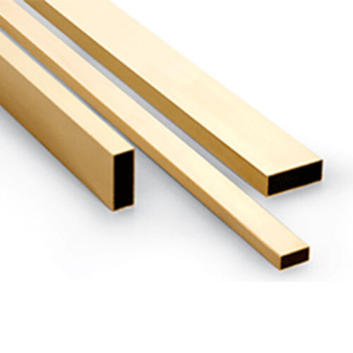 Brass Rectangular Tube 2x4x1000 mm