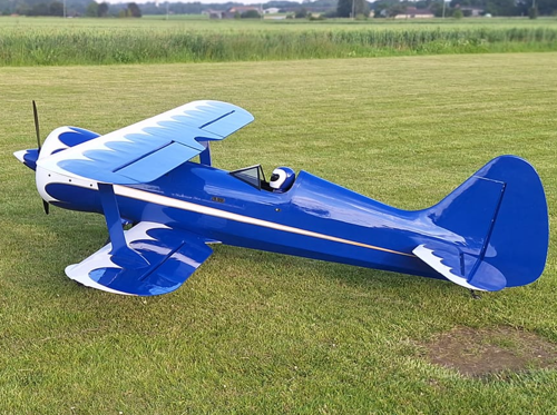 Extreme Flight - Muscle Bipe 85", Blue/White ARF Kit (3 Cylinder Version)