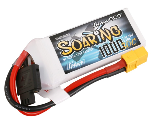 Gens Ace Soaring G-Tech 1000mAh 2S1P 7,4V 30C Lipo Battery