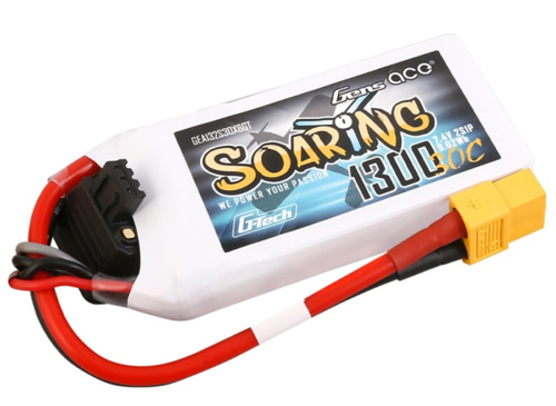 Gens Ace Soaring G-Tech 1300mAh 2S1P 7,4V 30C Lipo Battery