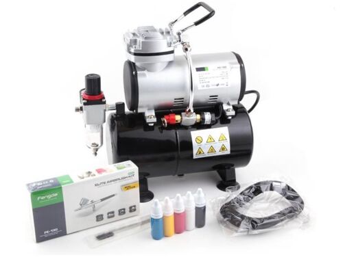 Airbrush Set FD-186K with FD-186 Compressor, BD-130 Airbrush and acc.