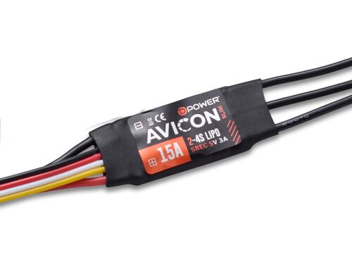 D-Power AVICON 15A SLIM S-BEC Brushless ESC