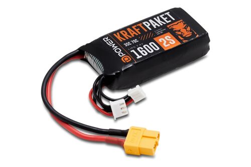 D-Power KRAFTPAKET 1600 2S LIPO 7,4 V 35/70C - XT60