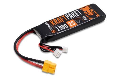 D-Power KRAFTPAKET 1900 2S LIPO 7,4 V 35/70C - XT60