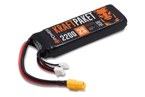 D-Power KRAFTPAKET 2200 2S LIPO 7,4 V 35/70C - XT60