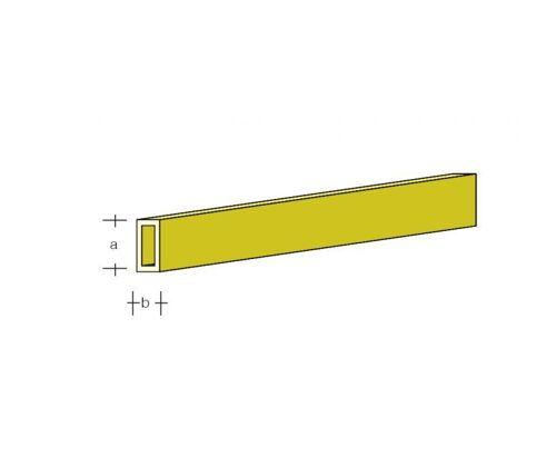 Aeronaut - Brass square tube 1.5x1.5x1000mm