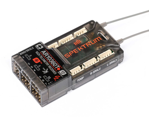 Spektrum - AR10360T+ DSMX 10-Channel AS3X+ & SAFE Telemetry Receiver