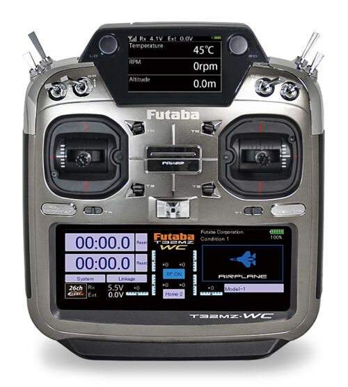Futaba T32MZ-WC Radio Mode-2 + récepteur R7208SB