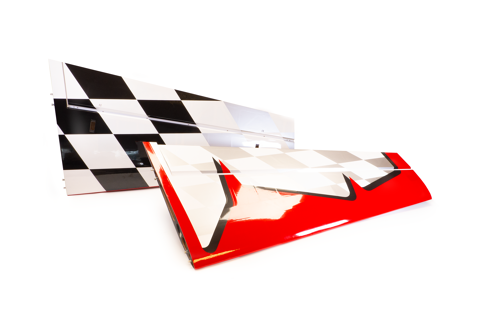 Extreme Flight - Slick 580 114", Ailes, Rouge/Argent