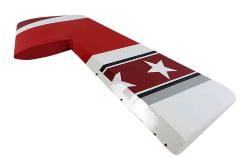 Extreme Flight - Extra 300 78" V3, Rudder, Red/Black/White