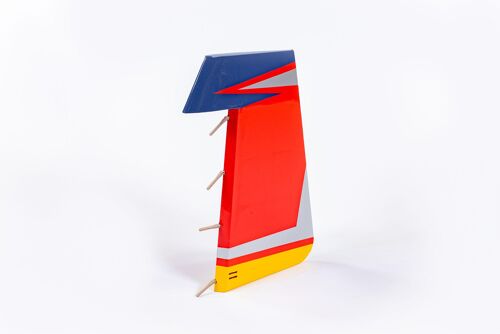 Extreme Flight - Extra 300 78" V3, Rudder, Yellow/Red/Blue