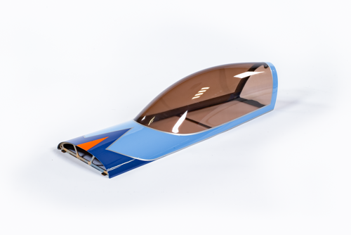 Extreme Flight - Extra 300 85", Canopy, Orange/Blue