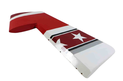 Extreme Flight - Extra 300 125" V4, Rudder, Red/White/Black